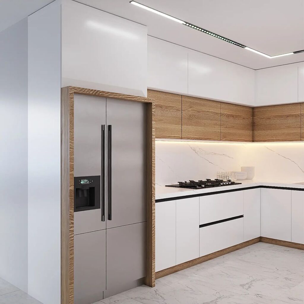 کابینت آشپزخانه مدرن سفید